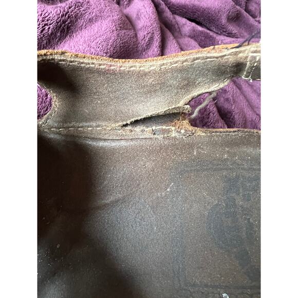 Vintage 90s Dr. Martens Fisherman Sandals Brown Leather Buckle Chunky Men's 12 - Picture 14 of 16